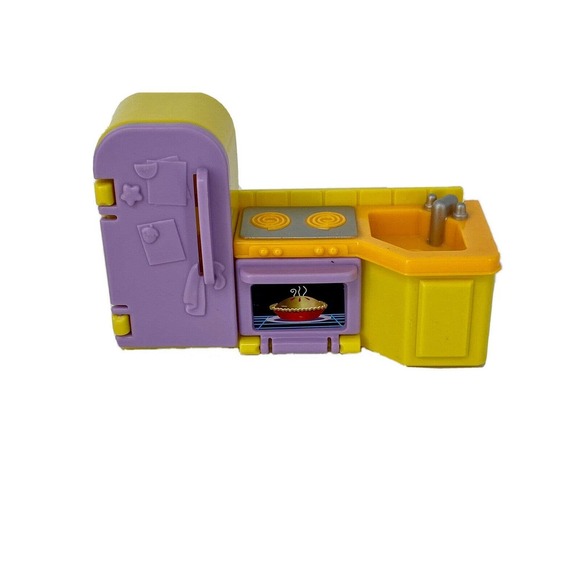 Fisher Price Kitchen Unit Fridge Stove Sink My First Dollhouse - Picture 1 of 10